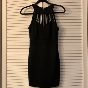 Strapless black Windsor dress